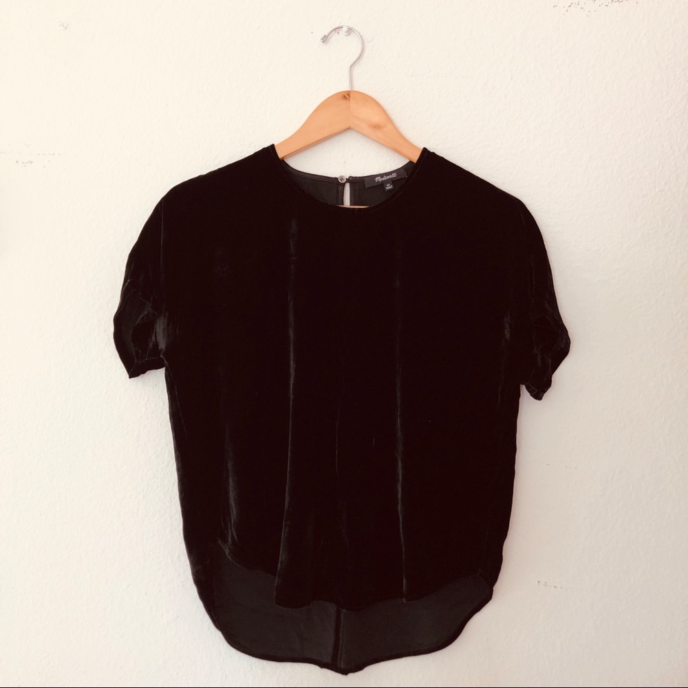 Madewell Crushed Velvet Top